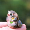 Baby Drawf Lemur Polymer Clay Figurine OOAK