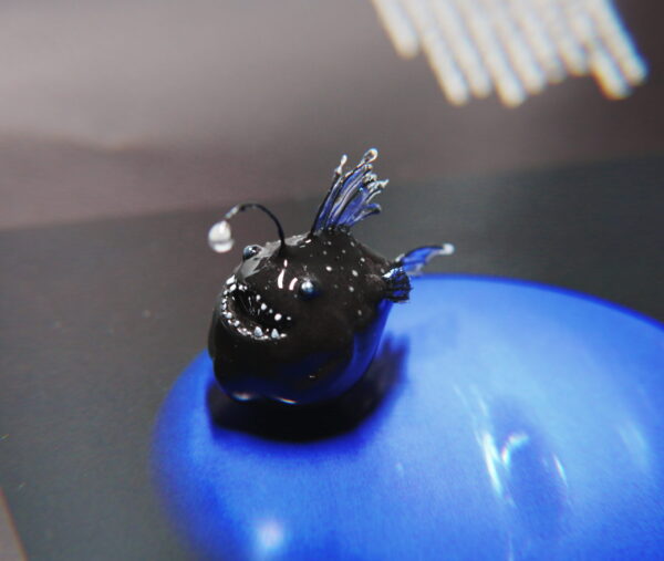 Brave The Anglerfish Polymer Clay Figurine OOAK
