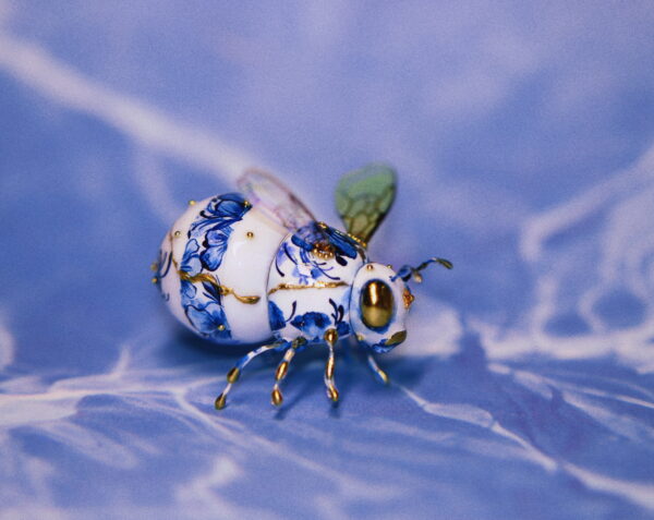 China The Queen Bee Polymer Clay Figurine OOAK