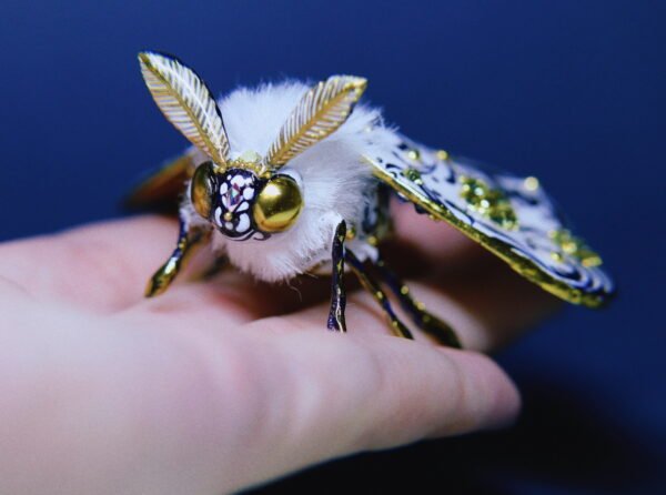 OOAK Royal Moth Figurine