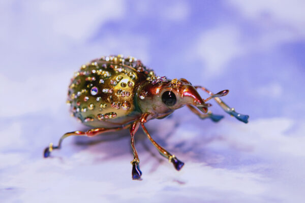 Metallic Weevil OOAK Art Piece