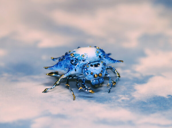 Spiny Orb Weaver The Spikey Spider Polymer Clay Figurine OOAK