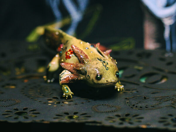 Axolotl Art Piece OOAK