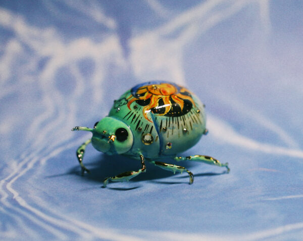 Love OOAK Beetle Art Piece